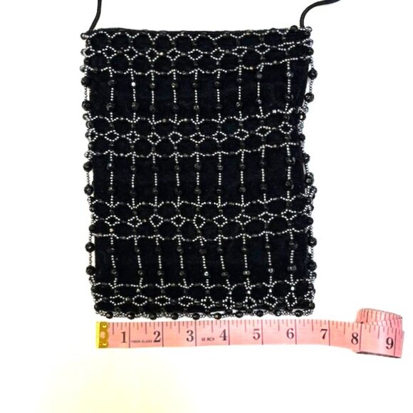 DIVINE Velvet and Beaded Evening Shoulder Bag/Pouch  EUC - Picture 10 of 11
